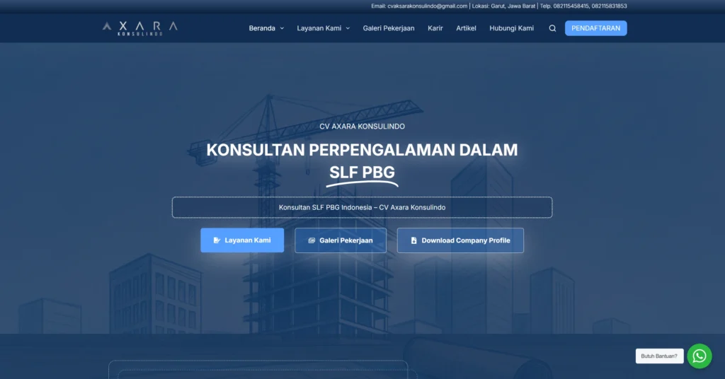 Pembuatan Web slfpbgindonesia.com