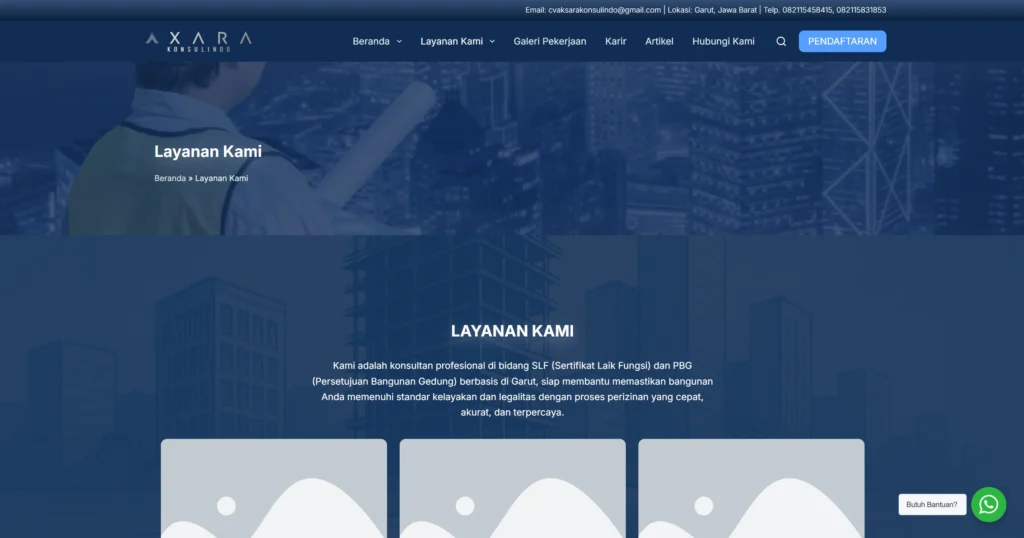 Pembuatan Web slfpbgindonesia.com
