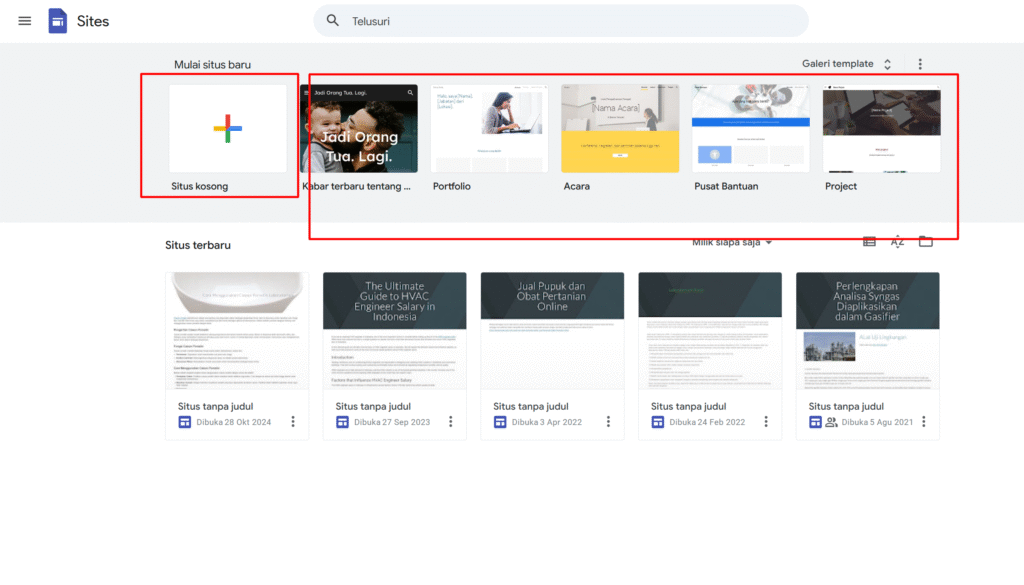 Panduan Lengkap Membuat Website di Google Site 2 cara buat website di google site