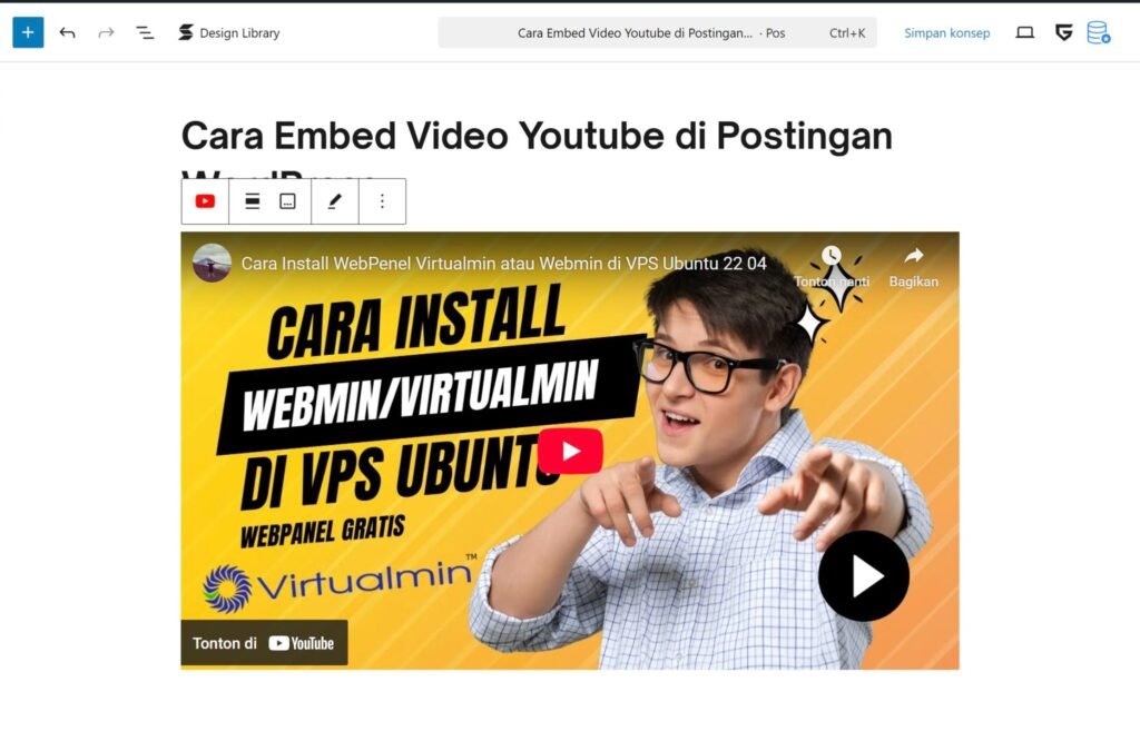 Embed/Sematkan