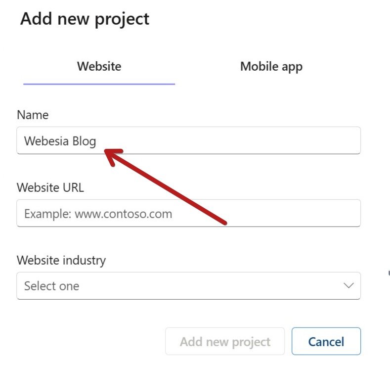 Isi Nama Proyek