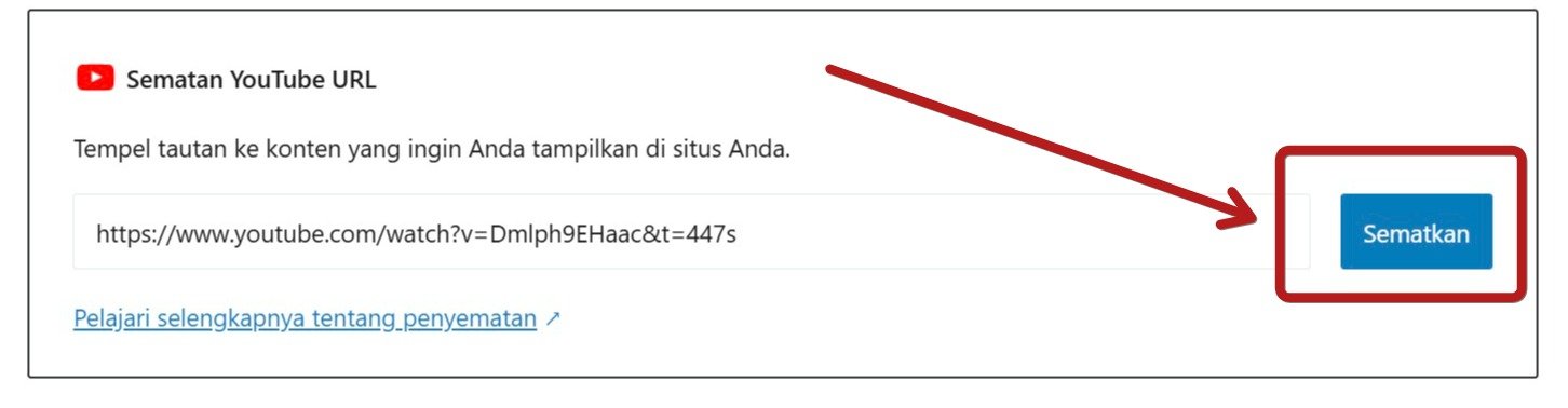 Embed/Sematkan