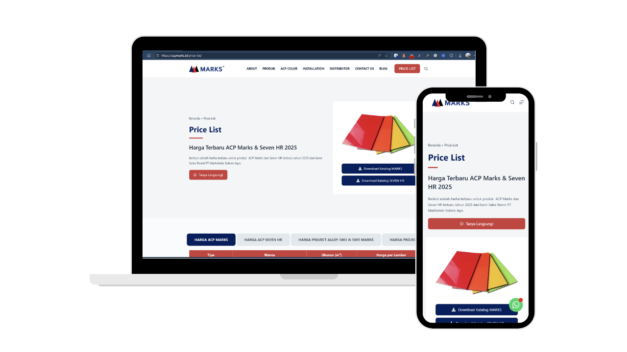 Portofolio Pembuatan Website Company Profile ACP Marks