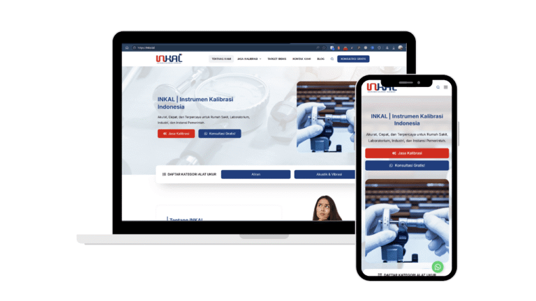 Portofolio pembuatan website Inkal oleh webesia