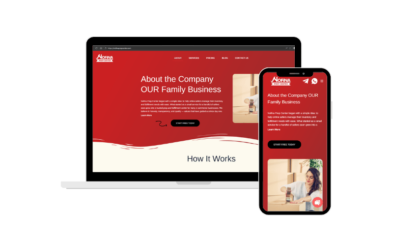 Portofolio Website Company Profile – Nofina Prep Center