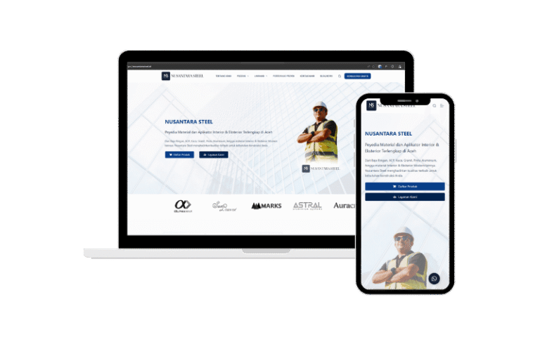 Portofolio Website Company Profile – Nusantara Steel