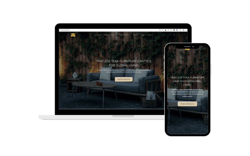 Portofolio Pembuatan Website Toko Online - sasanaliving.com