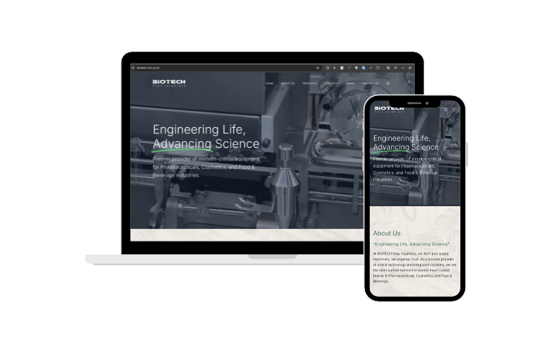 Portofolio Website Company Profile BIOTECH Maju Sejahtera 1 Website Company Profile BIOTECH Maju Sejahtera